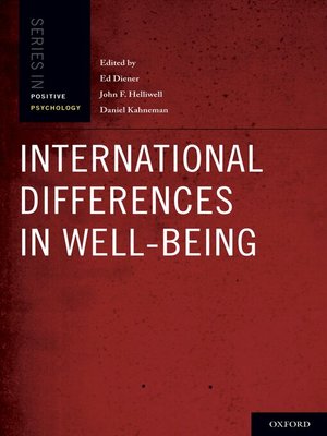 cover image of International Differences in Well-Being